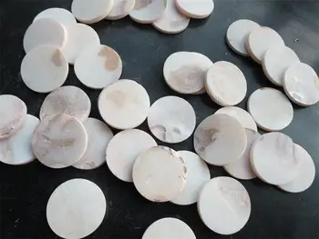 100 kozarcev Vdelan Materiala Circle white pearl lupini krog prazne velikost:35 x(3-4 mm)