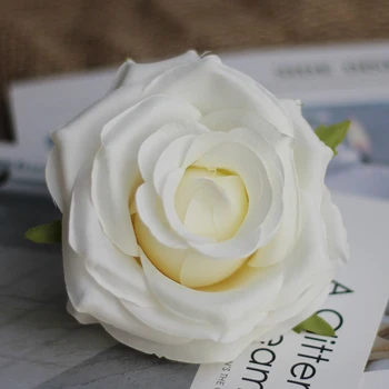 10pcs/veliko Umetnih cvet Vrtnice glavo Diy Venec poročno cvetje stenske dekorativne rose svile ponaredek cvetje ureditev dodatki 3