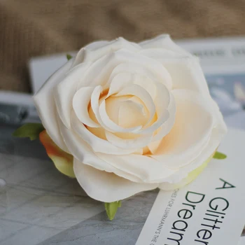 10pcs/veliko Umetnih cvet Vrtnice glavo Diy Venec poročno cvetje stenske dekorativne rose svile ponaredek cvetje ureditev dodatki 5