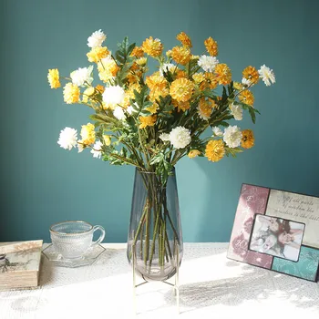 1pc Islandija daisy umetne rože domov cvetlični aranžma svate hotel dekoracijo fotografija rekviziti