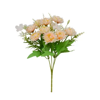 1pc Simulacije Chrysanthemum Šopek Dom Tabela Cvetlični Aranžma svate, Dekoracijo Umetne Svile Cvetja 4