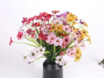 1pc Violet Umetno Cvetje, Šopke vodnih ponaredek rastline za Dom Vrt Stranka Dekoracijo