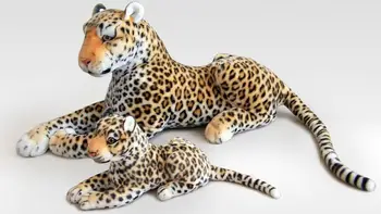 2 kos lepa žival plišastih igrač simulacije leopard plišaste igrače darilo približno 60 cm &40 cm 0530