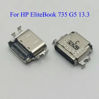 2PCS USB 3.1 Vrste C, DC Napajanje Polnjenje Port Connector Type-C Jack Ženski Za HP EliteBook 735 G5 ali 13,3 palčni Prenosnik Moči Dock