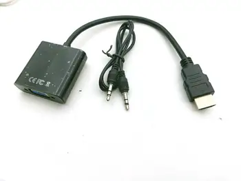 40pcs KEBIDU HDMI-združljiv z VGA Kabel Adapter Pretvornik z Avdio Kabel za Prenosni RAČUNALNIK HDTV