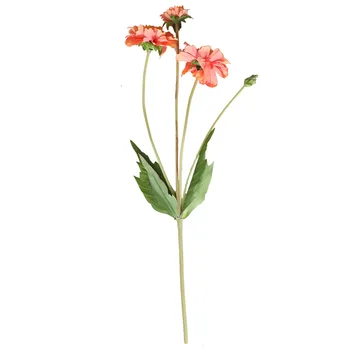 5Pcs Simulacija 4 Vilice Dvignila Umetno Cvet Orhideje za Dekoracijo Doma Cvet Steno Poroko Ozadju Dekoracijo Ponaredek Cvetje 4