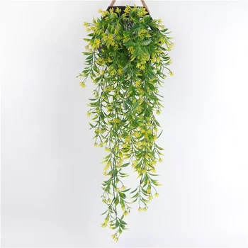 78 cm Umetno Cvetje Viseče Rastline Ponaredek Trte Dekoracijo Sten Simulacije Pomarančni Cvet vinske Trte Poroka Doma Vrt Dekoracijo 5