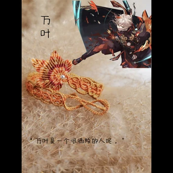 Anime Genshin Vpliv Kaedehara Kazuha Zapestnico Ročno vrv DIY Materiala Paket Cosplay Prop