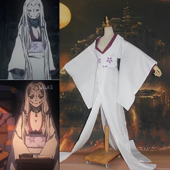 Anime Strip Demon Slayer Kimetsu ne Yaiba Cosplay Kostume Rui Mama pajek Mama Cosplay Kostum Uniforme Halloween Beli Kimono