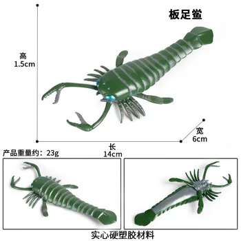 blok trdna statične simulacije živali, igrače, starih morskih živali model Cambrian ploščo-footed podkve rakovice okraski 2
