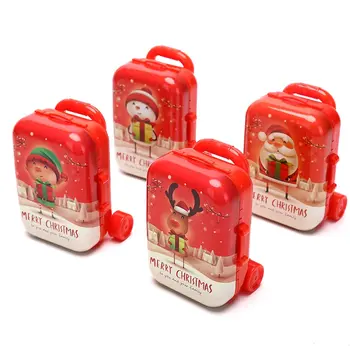 Božič Mini Kovček za Lutke Miniaturne Igrače Trunk Lutke Dekoracijo Sladkarije Kovanec Polje Nakit Polje Lutka Torbici