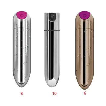Bullet Vagina Stimulator Massager Mini USB za Polnjenje Dildo Nastavek G Spot Vibrator z 10 Nastavljiv Načini za Ženske, Seks Igrače
