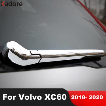 Chrome Zadnje Okno Stekla Pokrov Trim Za Volvo XC60 XC 60 2018 2019 2020 Rep Windows Metlice Okrasni Pokrovi, Nalepke za Avto Styling