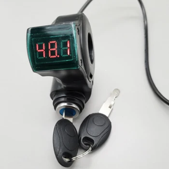 Dušilke Voltmeter Udobje Napetosti, Merilnik Power Lock Priročno Namestitev Nadomesti Del Baterije Detektor Skuter Dobave 3