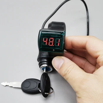Dušilke Voltmeter Udobje Napetosti, Merilnik Power Lock Priročno Namestitev Nadomesti Del Baterije Detektor Skuter Dobave 4