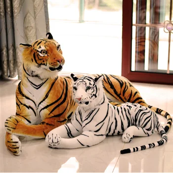 Fancytrader Realne Emulational Leži Tiger Plišastih Igrač Velike Plišaste Živali Tiger Lutka Šola Fotografije Rekviziti