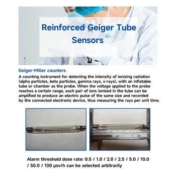 Geiger Števec za Jedrsko Sevanje Detektor X-ray r težko β ray Detektor Ročni LCD Radioaktivnih Tester Več Varnosti Vrednosti Alarma 4