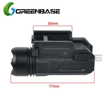 Greenbase Taktično Svetilko Mikro QD Kompakten Glock Airsoft Pištolo Svetlobe, Glock 17 18 C 19 22 Orožje Svetilka na Prostem Lov 3