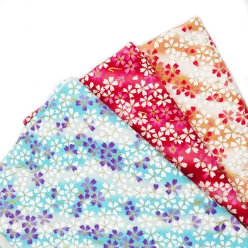 Japonski Slog Pisane Porjavelost Bombaža, Tiskane Tkanine Za Šivanje Kimono Lutke & Torbe, DIY Mozaik Krpo Materiala