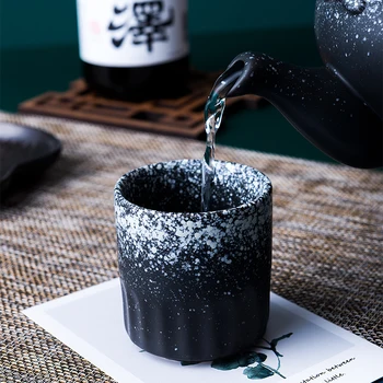 Keramični eno steklo Japonska teacup master cup ročno vrč skodelico kave strani pokal keramično skodelico čaja