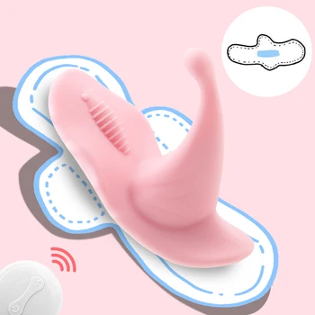 Klitoris Vagine Stimulator Orgazem Masturbator Metulj Hlačke Postaviti Na Vibrator Nosljivi Klitoris Vibrator Sex Igrače za Ženske