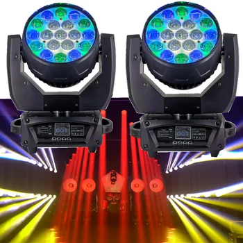 liro dmx LED moving head fazi svetlobni efekt dj pranje dekoracijo 19x15w rgbw xlr powercon Aura zoom gibljive glave