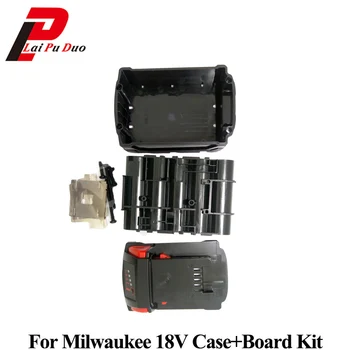 M18 Li-ionska Baterija Plastično Ohišje s Polnjenjem Zaščito Vezja Za Milwaukee 18V M18 48-11-1815 9.0 Ah PCB Board Kit