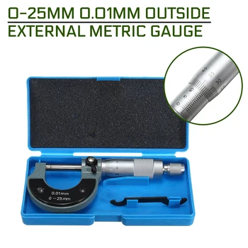 Merilnik 0.01 mm 0-25 mm Zunaj Zunanje Meritev Mikrometer Strojnik Merjenje Polje Natančno Merjenje Orodje