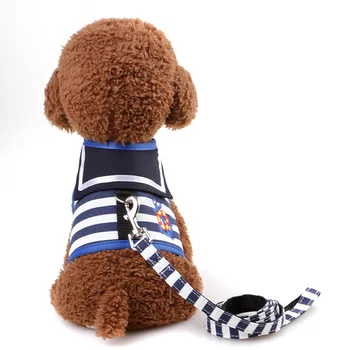 Nastavljiv Pes Ovratnik, Pas Vrvici Ustvarjalne Mornarsko Obleko Slog Psi Telovnik Oblikovalec Nego Hišnih Anti Izgubljeni Psi Dekoracijo Mascotas