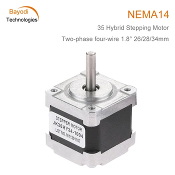 NEMA14 35mm Dve Fazi Štiri Žice, Hibridni Koračnih Motor 1.8 Stopnjo 26/28/34 mm Za 3D Tiskalniki Robotika Tekstilne In Medicinske Strojev
