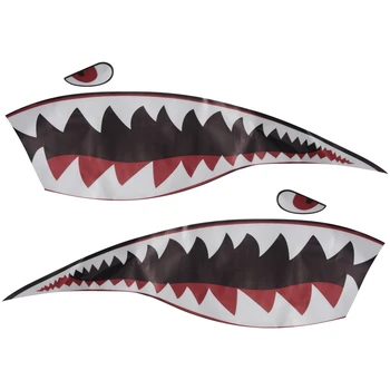 Nepremočljiva PVC Nalepke Shark Teeths za Kajak Čoln Avto, Tovornjak Nalepke
