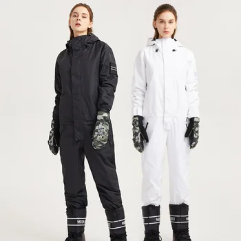 Novi Zimski Kombinezon Smučarski Obleko Enega Kosa Moških Sneg Oblačila Ženske Dvojno Odbor Nepremočljiva Dihanje Lesa Na Prostem Šport Jumpsuit 0