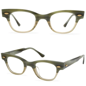 Osebno Moda za Ženske Očal Okvir Majhne Acetat Očala Punk Očala