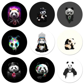 Panda Dab o EM Ikone Zatiči Značko Dekoracijo Broške Kovinske Značke Za Nahrbtnik Dekoracijo