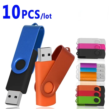Po meri Logo na Debelo USB Ključek 10 Kosov USB Flash Drive 32/64/128GB Brezplačna Dostava 16GB Pen Drive 8gb Palec Pogon 0