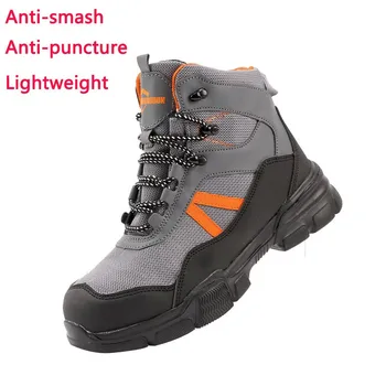 Pozimi Moški Varnostni Čevlji Visoki Vrh Čevlji Zapatos De Seguridad Anti-smash Anti-punkcija Jekla Toe Sepatu Varnost Zaščita Čevlji