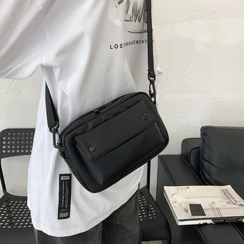Preprost moška torba korejski priložnostne kvadratek vrečko Trendy moške ulica messenger bag iPad vrečko Nazaj messenger bag Trendy