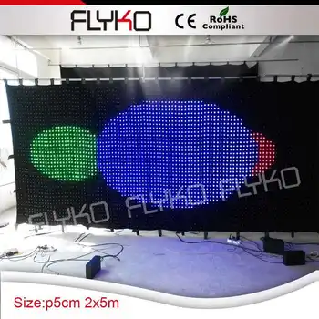 prilagodljivi led zaslon razsvetljava dekoracija video zavesa z cev svetlobe