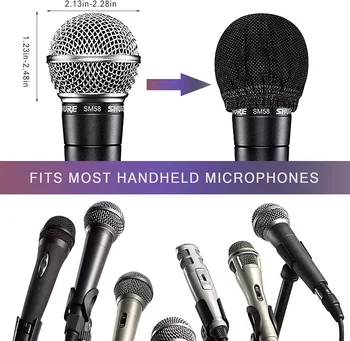 Razpoložljivi Mikrofon Zajema Non-Woven, Čista in Brez Vonja vetrobranskega stekla Mic Pokrovi, Odstranjevanje Mikrofon Kritje, kot Nalašč Zaščitni pokrov 1
