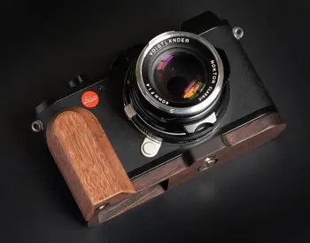 Ročno izdelani Leseni Lesa Ebony Oreh L držalo Držalo za Leica CL Fotoaparat