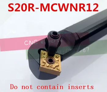 S20R-MCWNR12 20 MM, Notranje Struženje Orodje Tovarne vtičnic, lather,dolgočasno bar,Cnc Orodja, Stružnica obdelovalni
