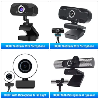 SECUREXPERT U6 Webcam 1080p full hd za pc računalnik, prenosnik usb webcamera z mikrofonom za Video klice Konferenca Delo v Živo 2