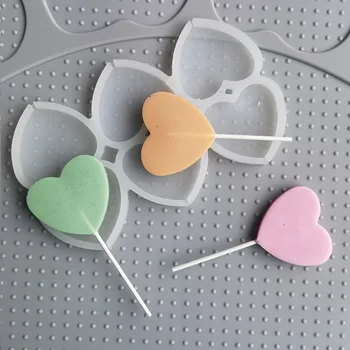 Silikonski Lollipop Plesni Krog Srce Oblika Hard Candy Epoksi Smolo Pecivo Peka Torta Dekoraterstvo Orodje Diy Obrti Kuhinjski Pribor