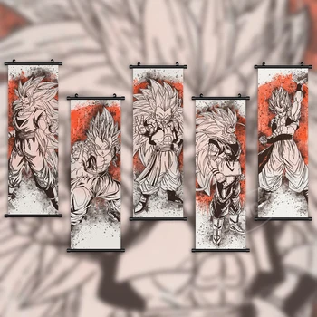 Tiskanje Platno Anime Plakat Dragon Ball Doma Dekoracijo Goku Stenske Umetnine Super Saiyan Sliko Janpanese Poiščite Visi Slikarstvo