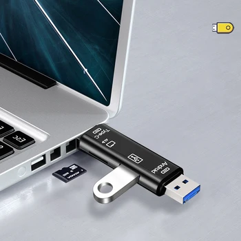 USB 2.0, Card Reader High Speed SD TF Micro SD Card Reader Tip C USB C Micro USB OTG Bralnik Kartic Za Macbook Pametne telefone