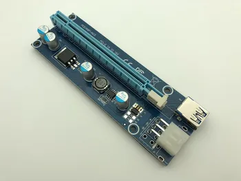 VER006C Riser Card PCI-E 1x, da 16x PCI Express Riser USB 3.0 Kabel SATA da 6Pin IDE Napajanje za BTC Rudarstvo Rudar Antminer