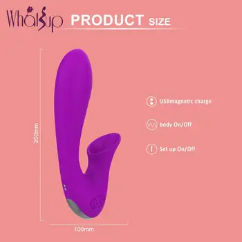 Vibrator za klitoris sexo ustni G-spot stimulator sesanju lizanje bibradores sexuales para la mujer Jezika sextoy femme silikona 1