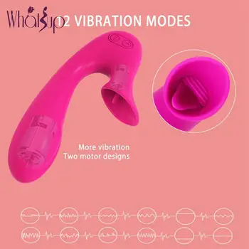 Vibrator za klitoris sexo ustni G-spot stimulator sesanju lizanje bibradores sexuales para la mujer Jezika sextoy femme silikona 3