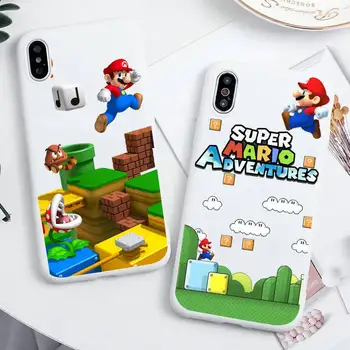 Vroče Igre Cartoon Super Mario Bros Primeru Telefon Za iphone 14 Plus 13 12 Mini 11 Pro Max X XS XS XR Bel Pokrov 0