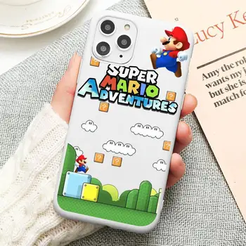 Vroče Igre Cartoon Super Mario Bros Primeru Telefon Za iphone 14 Plus 13 12 Mini 11 Pro Max X XS XS XR Bel Pokrov 2
